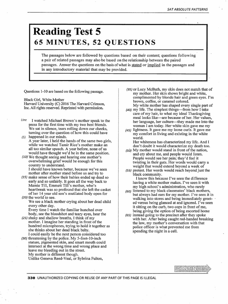 Absolute Patterns - Test5 - S1 | PDF