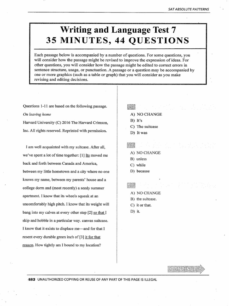 Absolute Patterns - Test7 - S2 | PDF