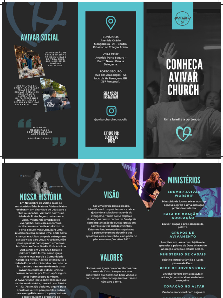 Folder Apresentação Igreja | PDF | Oração