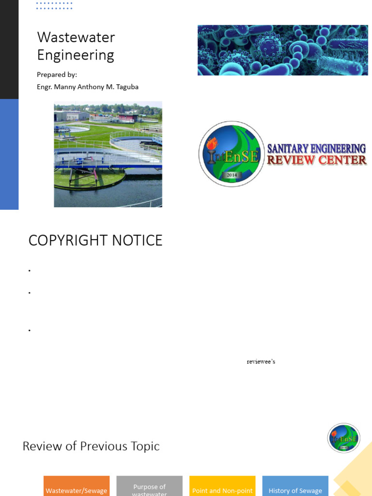 Wastewater Treatment Overview and Analysis | PDF | Sewage Treatment | Ph