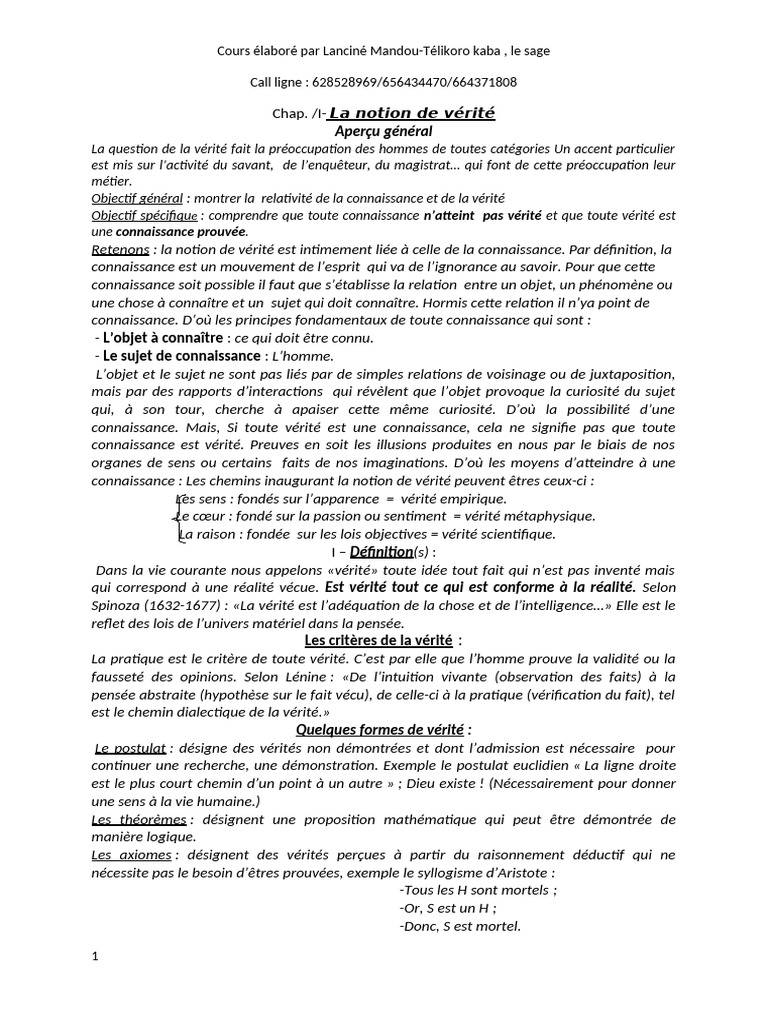 La Vérité et la Logique en Philosophie | PDF | Vérité | Logique