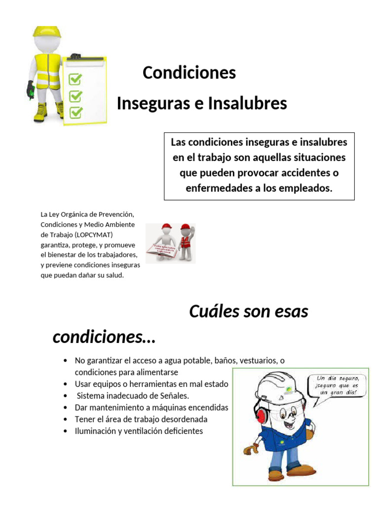 Prevención de Condiciones Inseguras Laborales | PDF