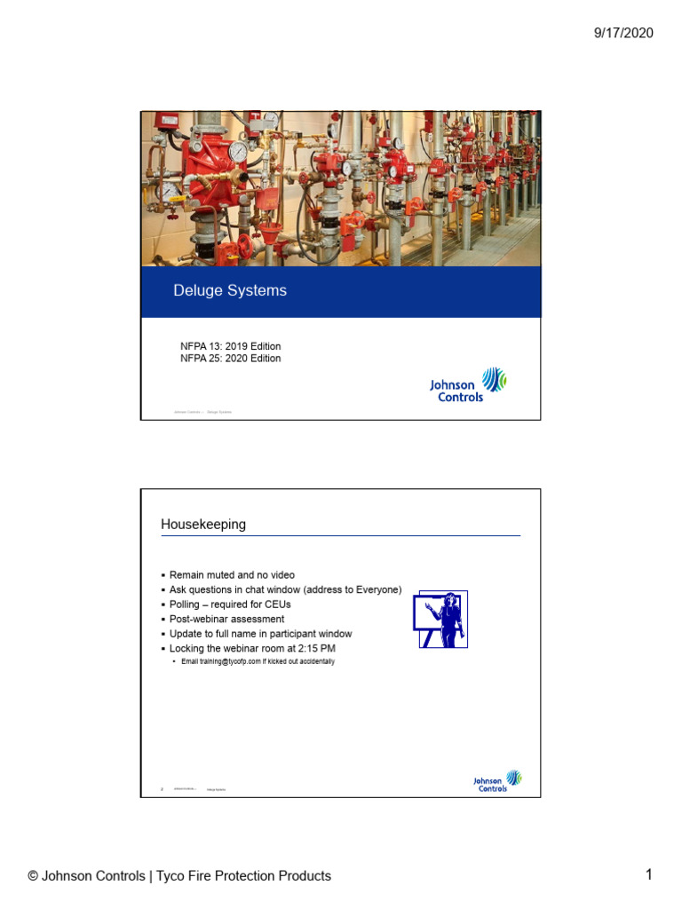 Deluge W Demos 2020 Final | PDF | Fire Sprinkler System | Valve