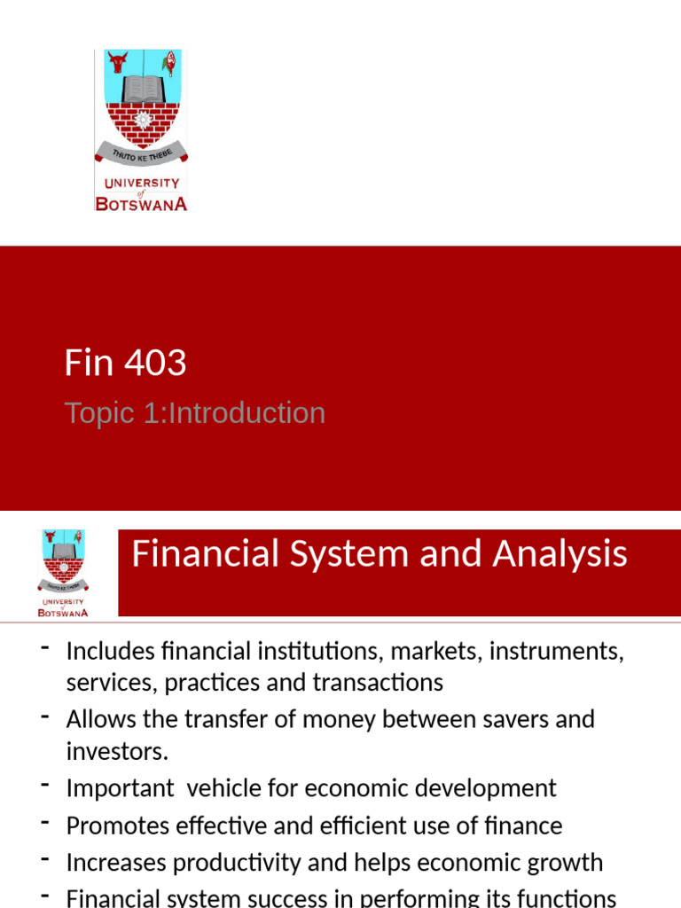 Key Functions of Financial Systems | PDF | Financial Risk | Bonds (Finance)