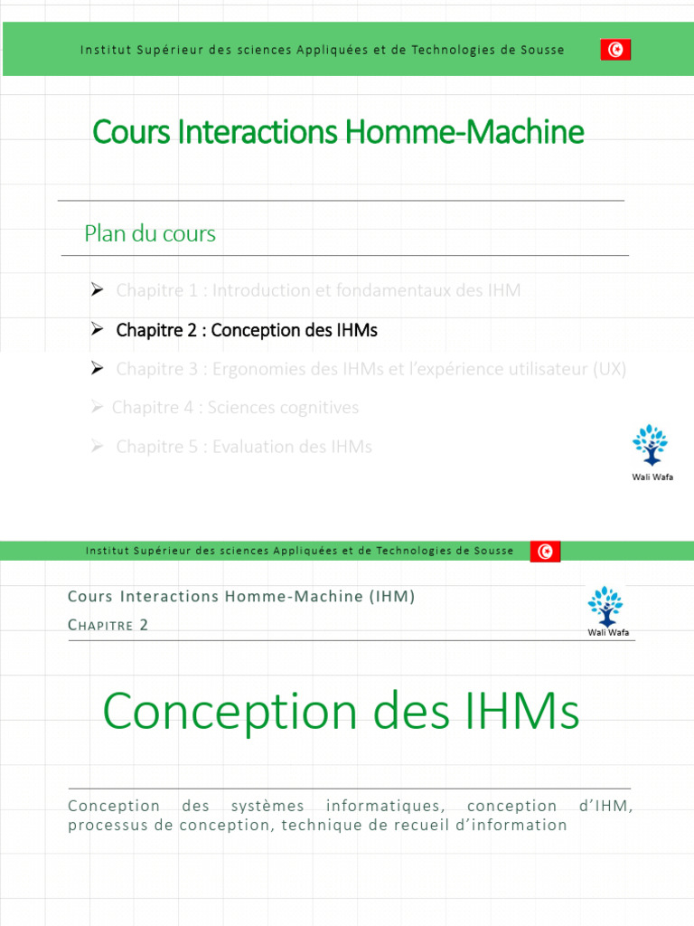 Conception des Interfaces Homme-Machine | PDF | Pédagogie | Méthode agile