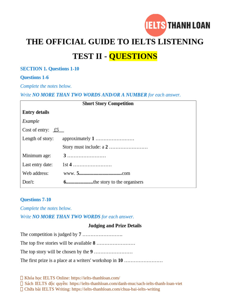 The Official Guide To Ielts Listening 2 | PDF