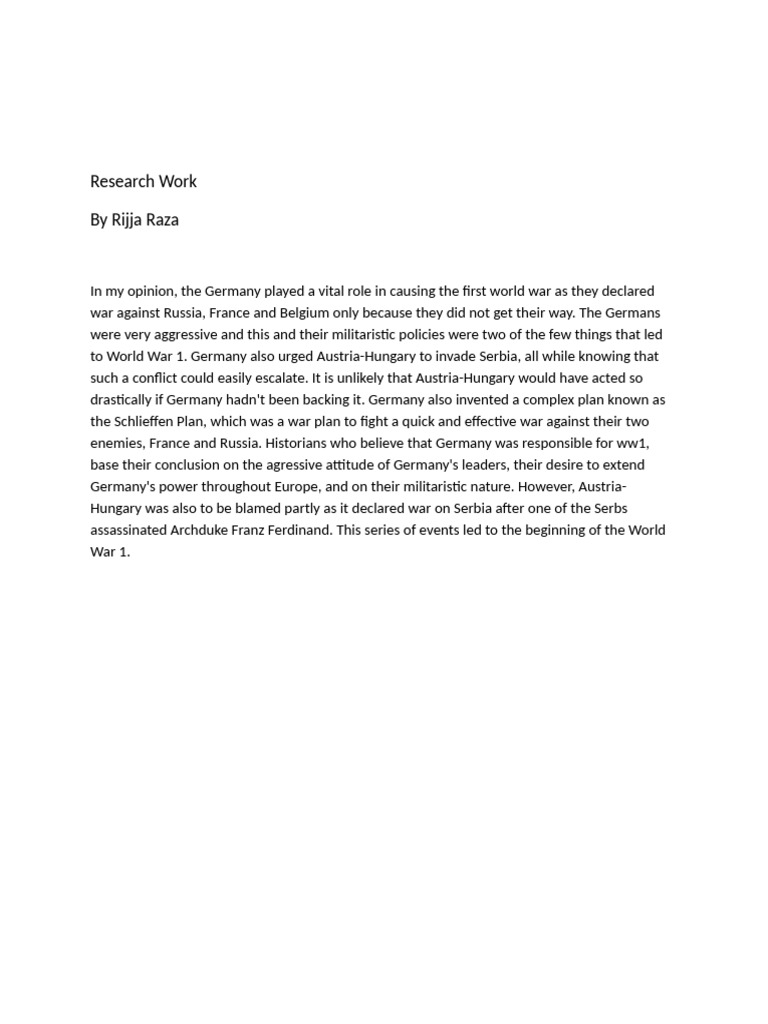 Research Work | PDF