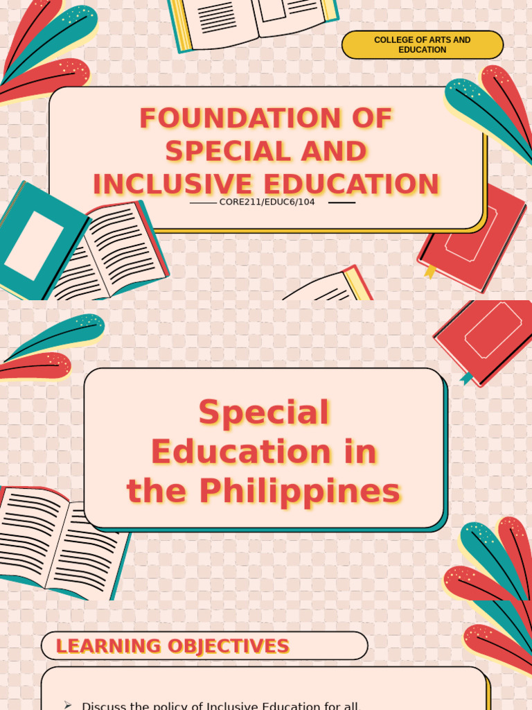 Intro To Foundation of Special and Inclusive Education | PDF | Special ...