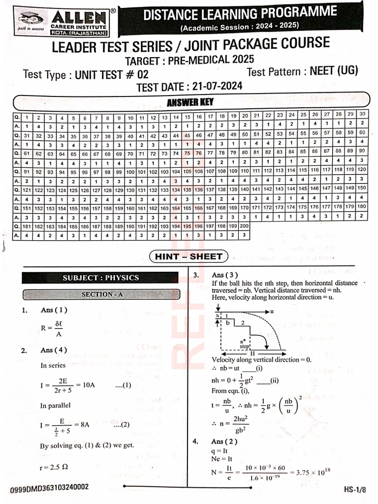 Allen Dlp Unit Test 2 Scan Pdf