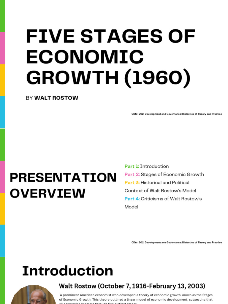 Rostow's Five Stages of Economic Growth | PDF | Economic Growth | Economics
