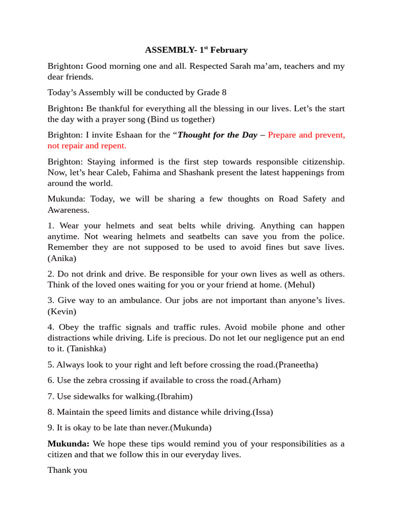 Assembly 2 | PDF