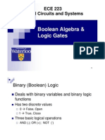 ECE 223 Digital Circuits and Systems: Boolean Algebra & Logic Gates