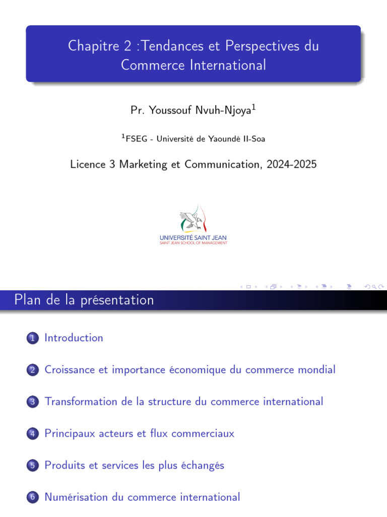 Tendances du Commerce International 2024 | PDF | Croissance économique ...