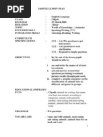 Download  Sample Lesson Plan English Primary School by Zi Hairudin SN82844576 doc pdf