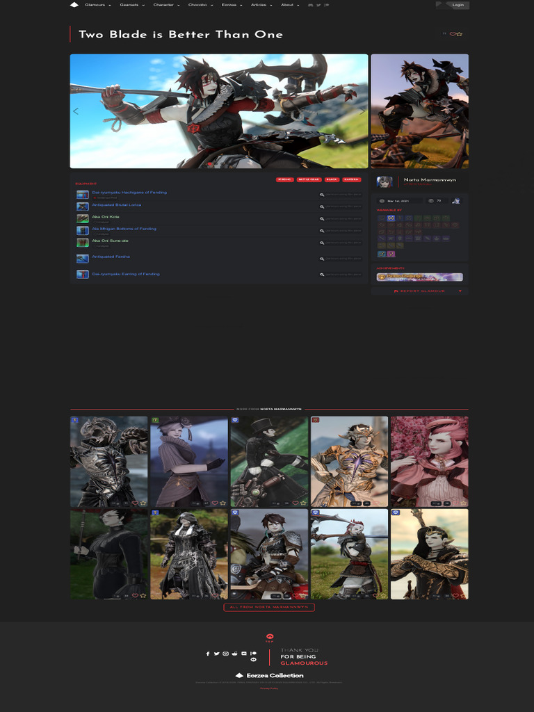 Two Blade Is Better Than One - Eorzea Collection | PDF | Role Playing ...