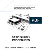 US Army Medical Course MD0357-100 - Basic Supply Procedures