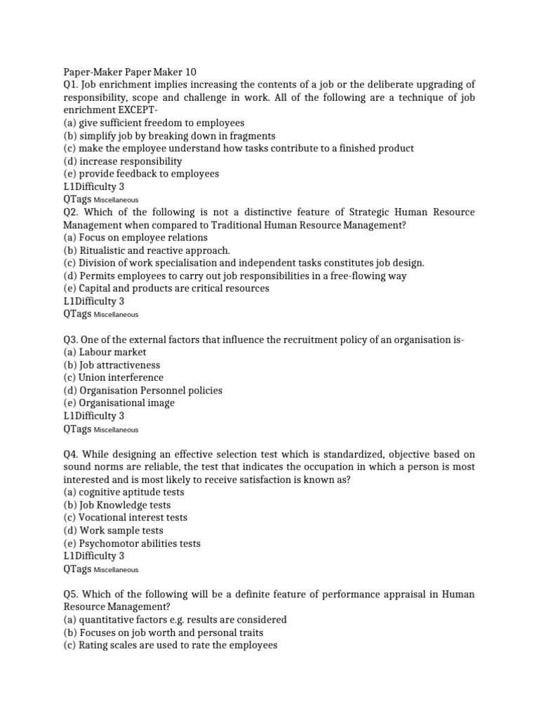 HR Management Concepts and Practices | PDF | Performance Appraisal ...