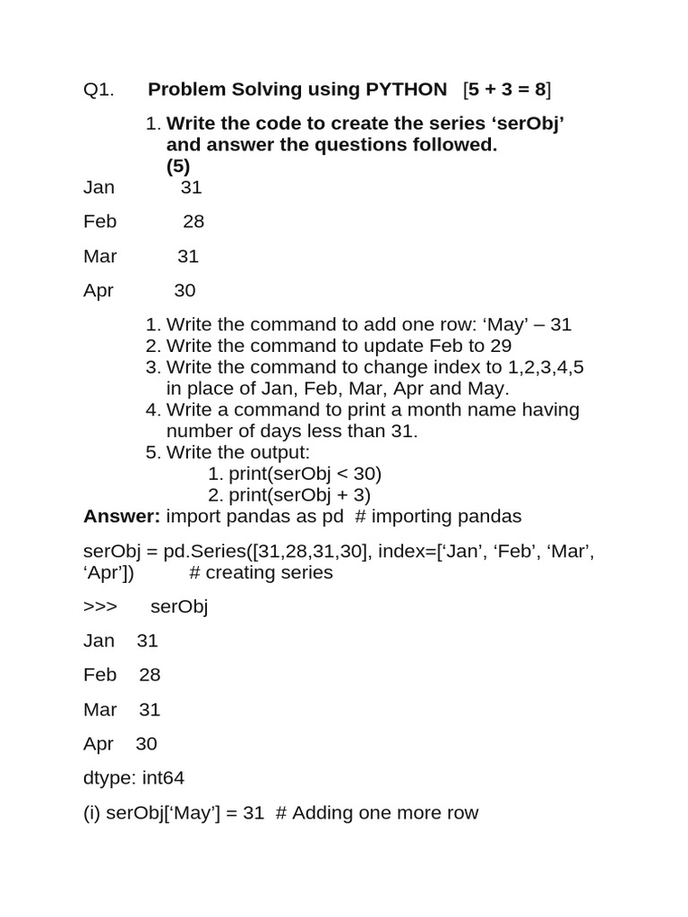 Practical Set 1 Answers | PDF | Computer Programming | Computing