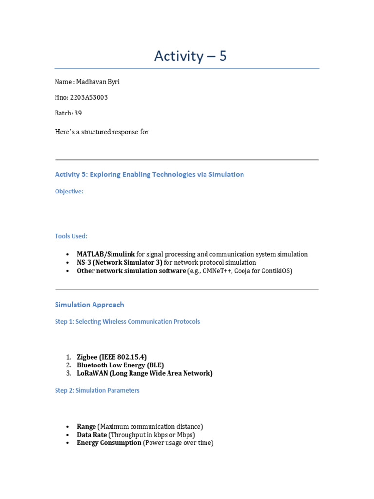 Wireless Protocols in WSN Simulation Analysis | PDF | Wireless Sensor ...