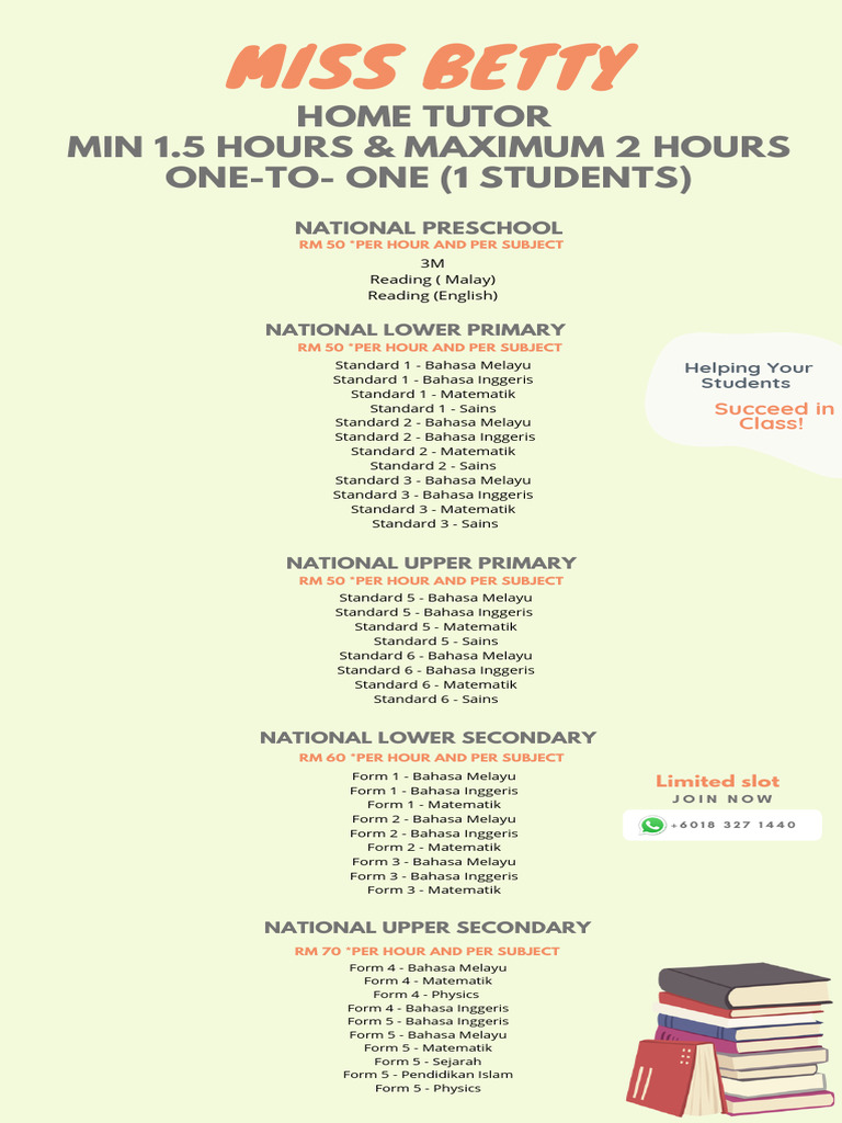 Affordable Home Tutoring Rates | PDF | Languages Of Southeast Asia ...