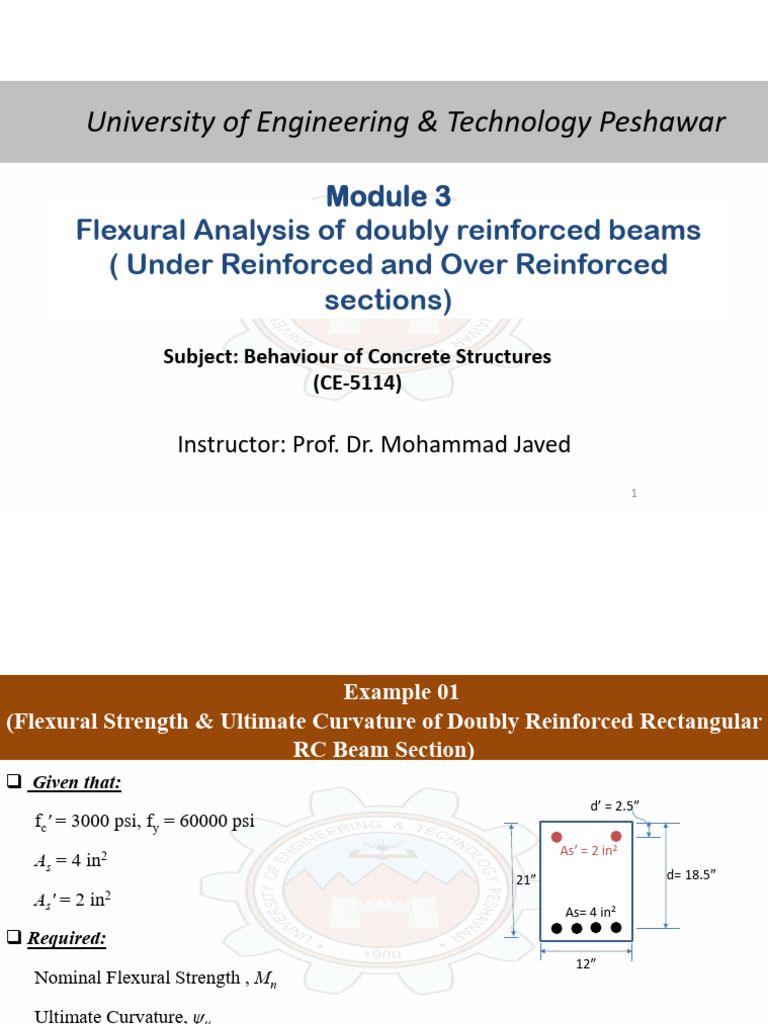 Flexural Analysis of Reinforced Beams | PDF | Deformation (Engineering ...
