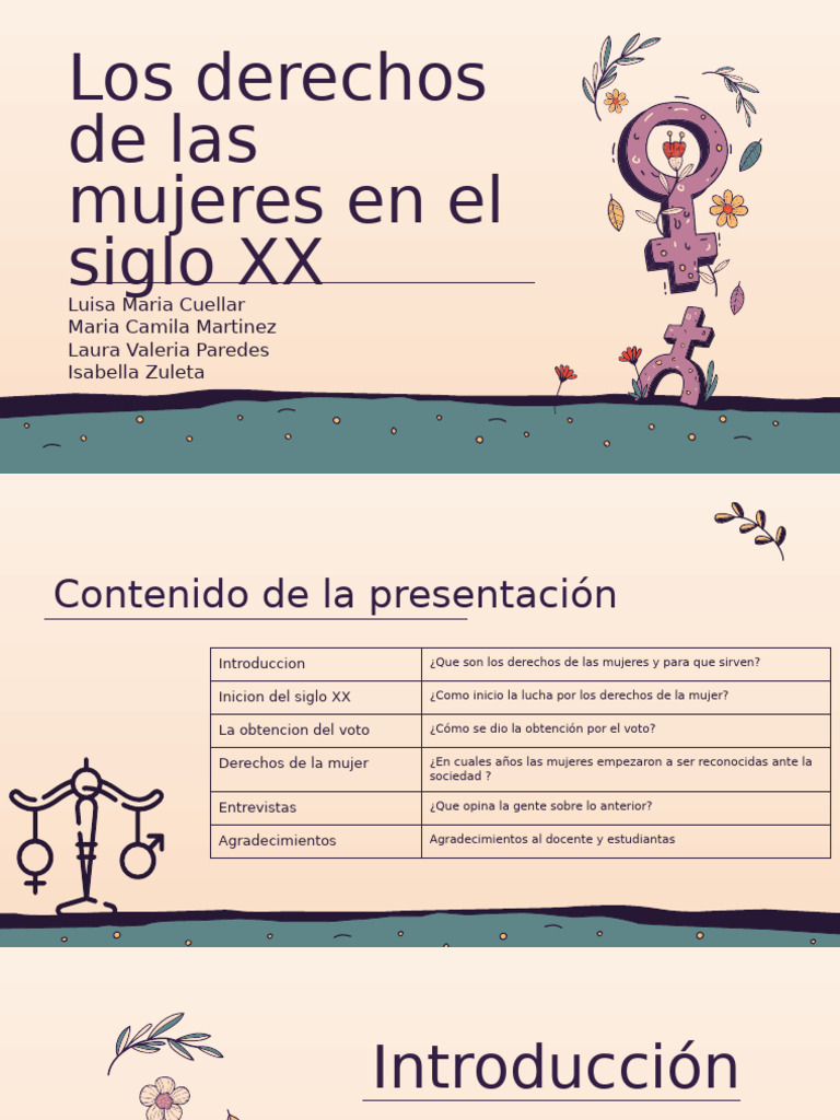 Derechos de la mujer en el siglo XX | PDF | Mujer