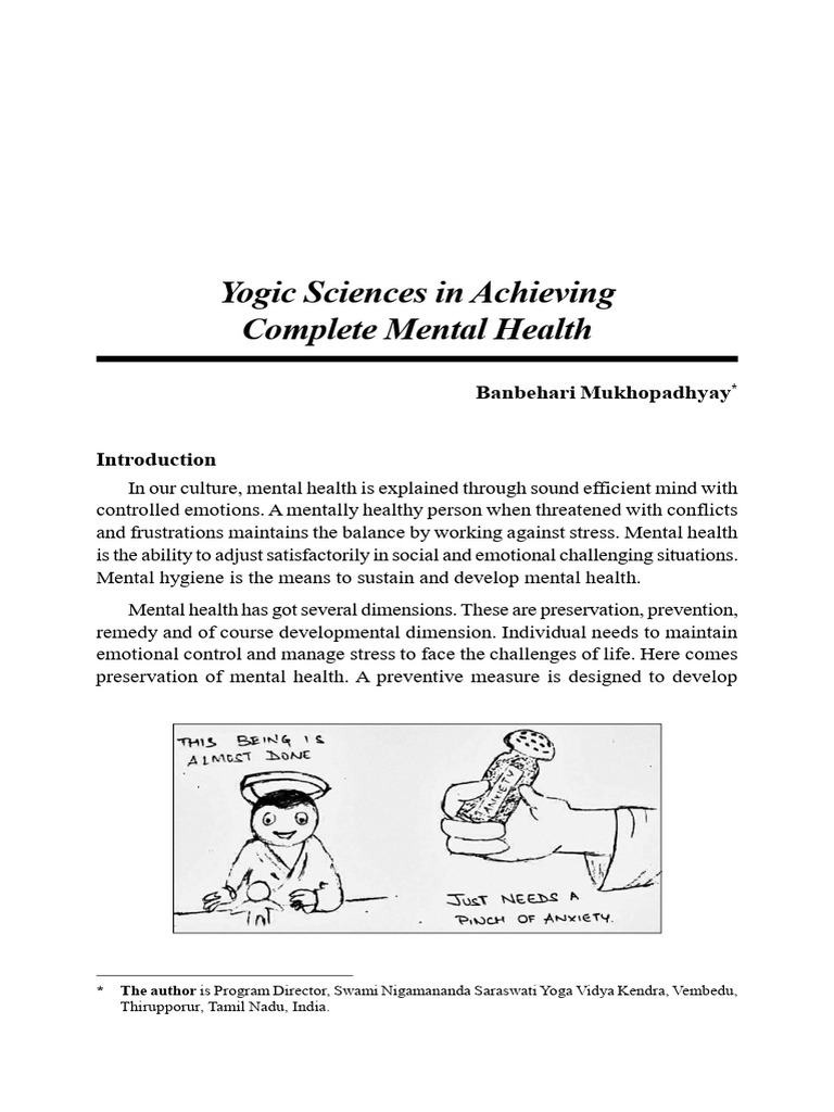 321974-yogic-sciences-in-achieving-complete-men-824645b2 | PDF | Yoga ...