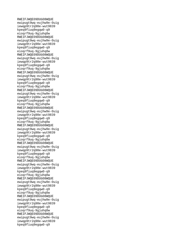Unique Code Sequence Document | PDF