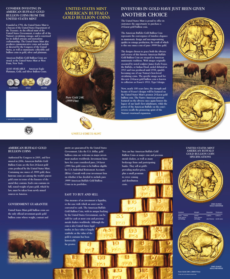 Invest in American Buffalo Gold Coins | PDF | Precious Metals | Coins