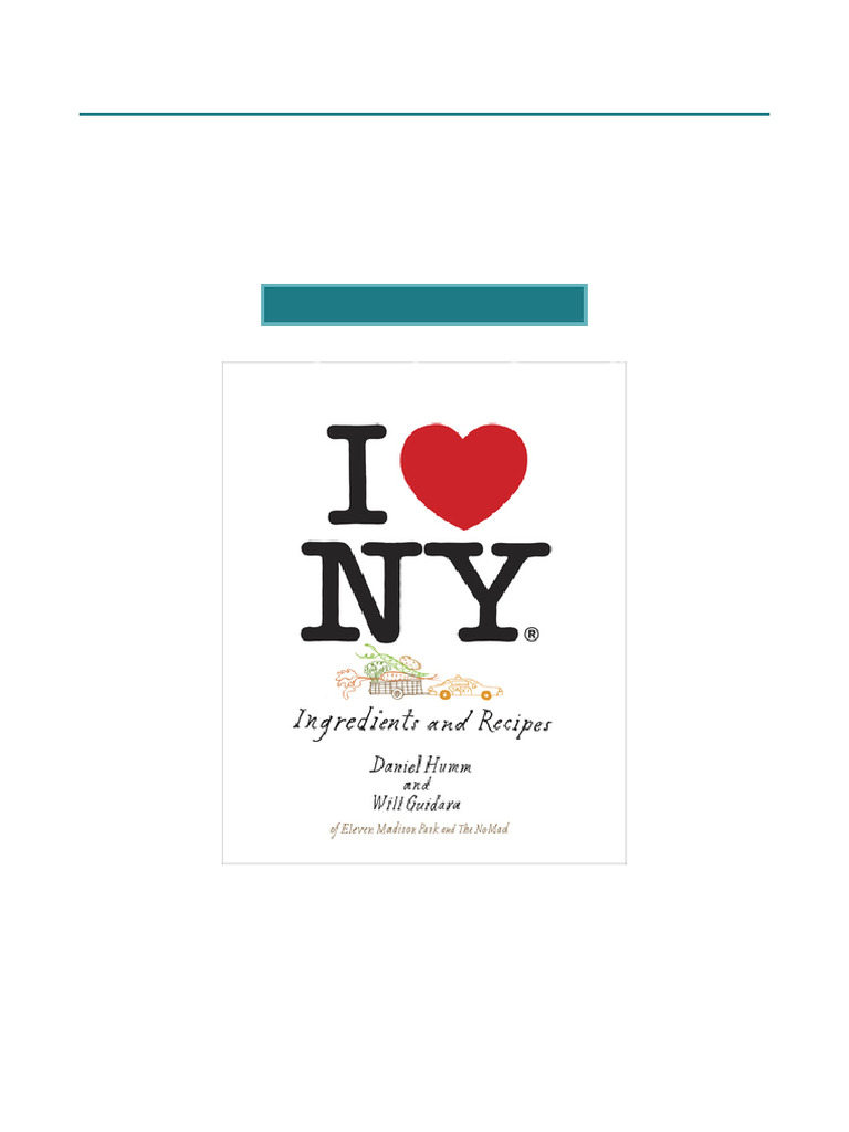 I Love New York: Recipes & Ingredients | PDF