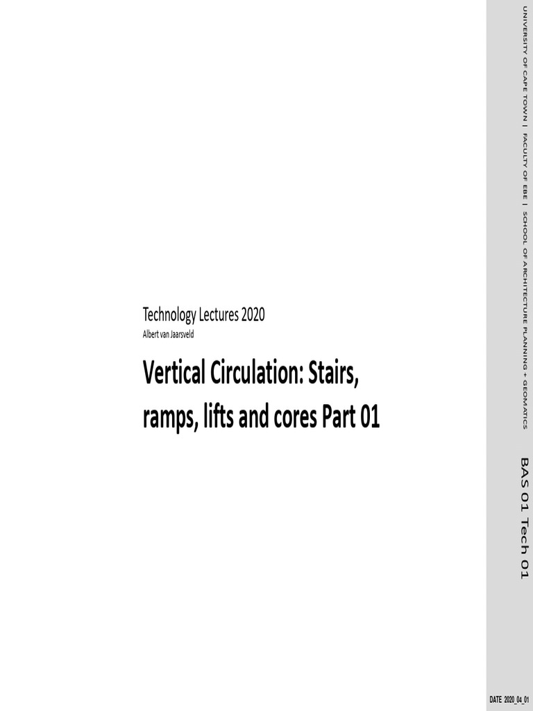 UCT Tech 01_09_Vertical Circulation_compressed | PDF | Stairs ...