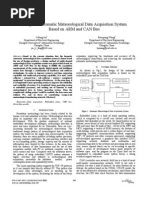 Design of Automatic Meteorological Data Acquisition System Based On ARM and CAN Bus