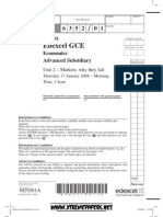 Question Paper Jan 2008 Unit-2