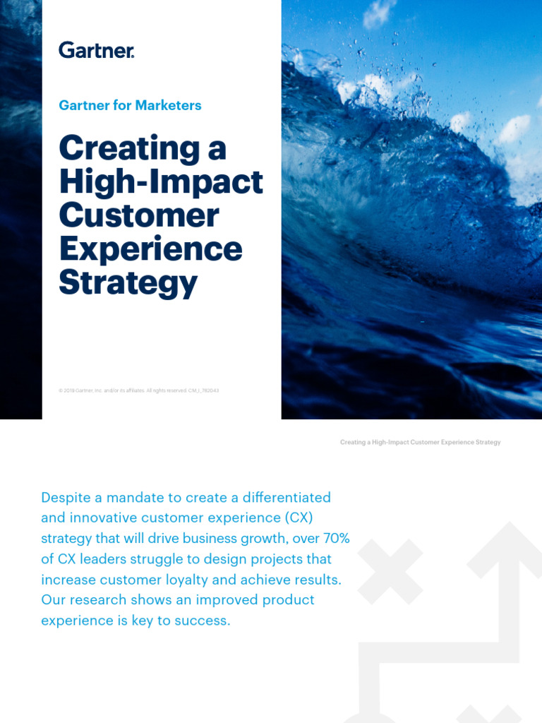 Creating A High Impact Customer Experience Strategy Gartner For ...