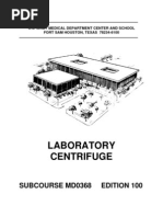 US Army Medical Course MD0368-100 - Laboratory Centrifuge