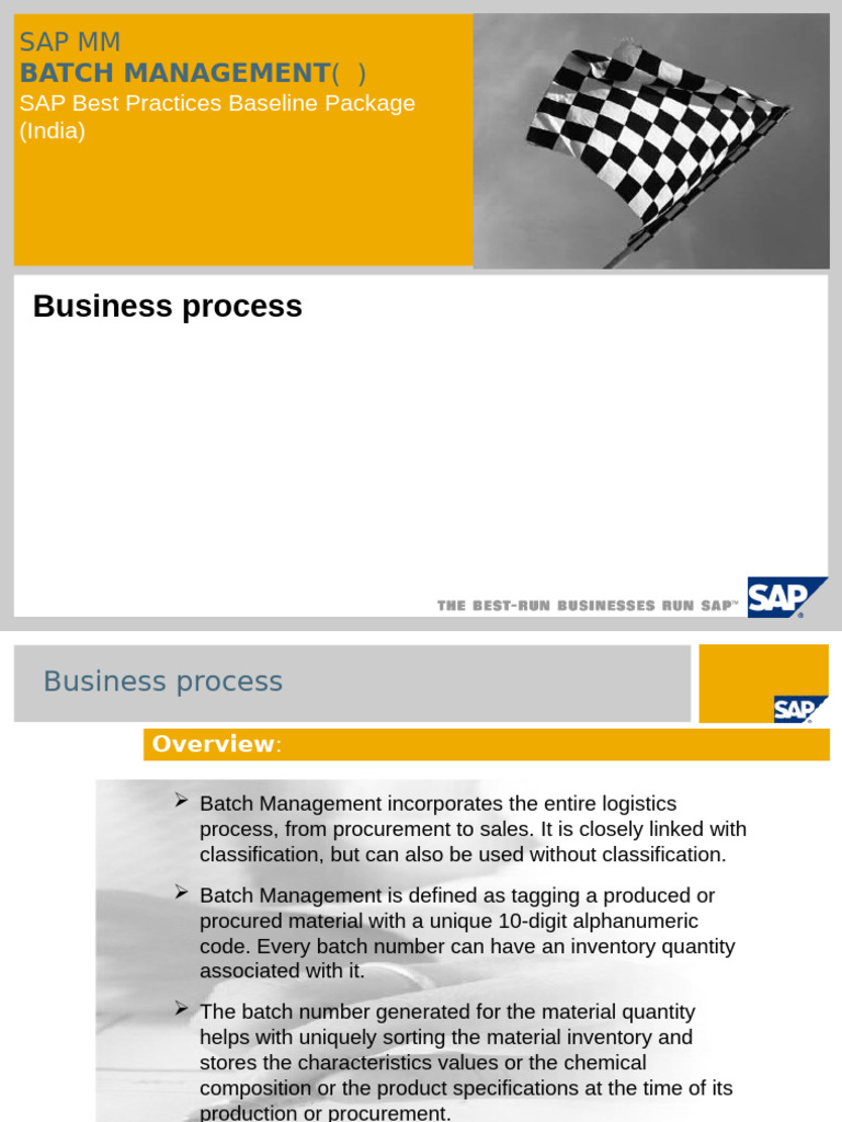 FTS Batch Management | PDF