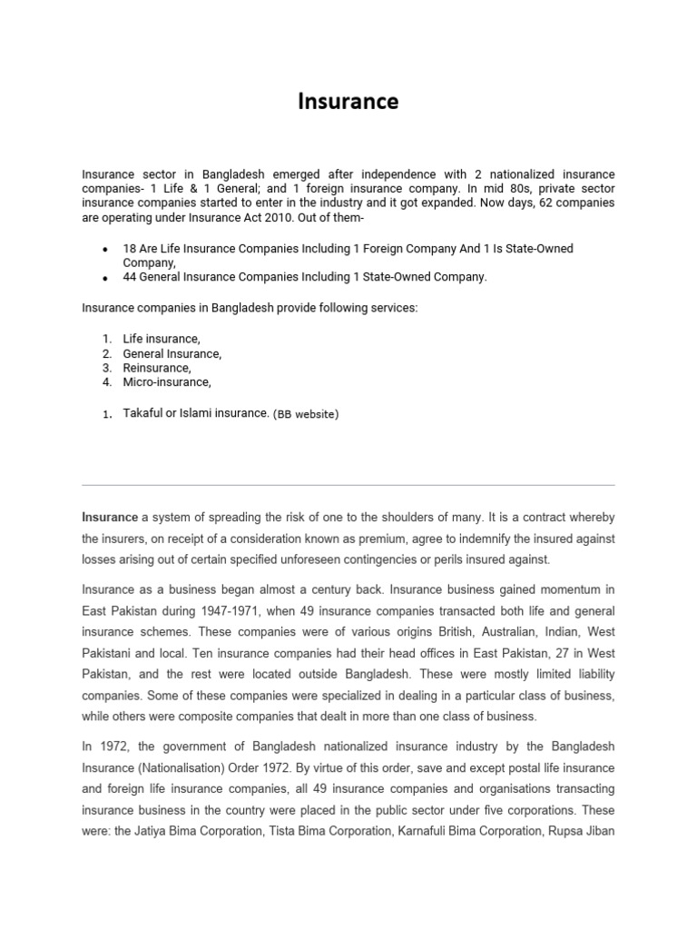 Insurance Theory | PDF | Insurance | Reinsurance