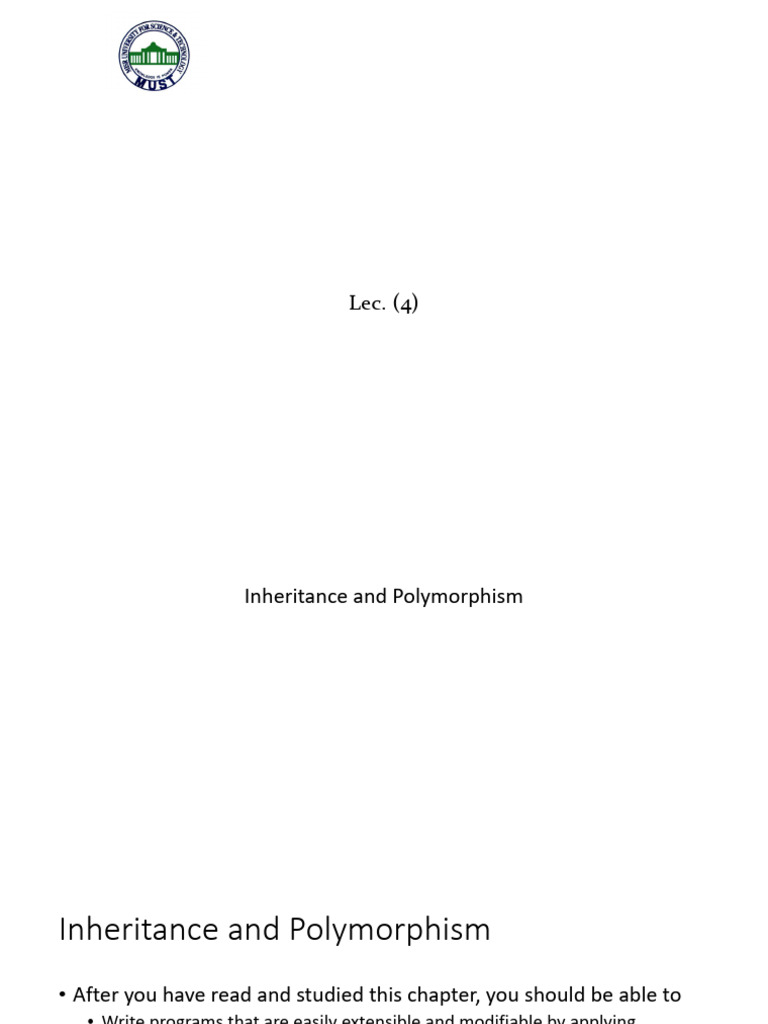 Inheritance and Polymorphism in Java | PDF | Class (Computer ...