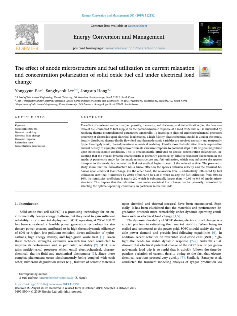 bae2019 | PDF | Solid Oxide Fuel Cell | Applied And Interdisciplinary ...