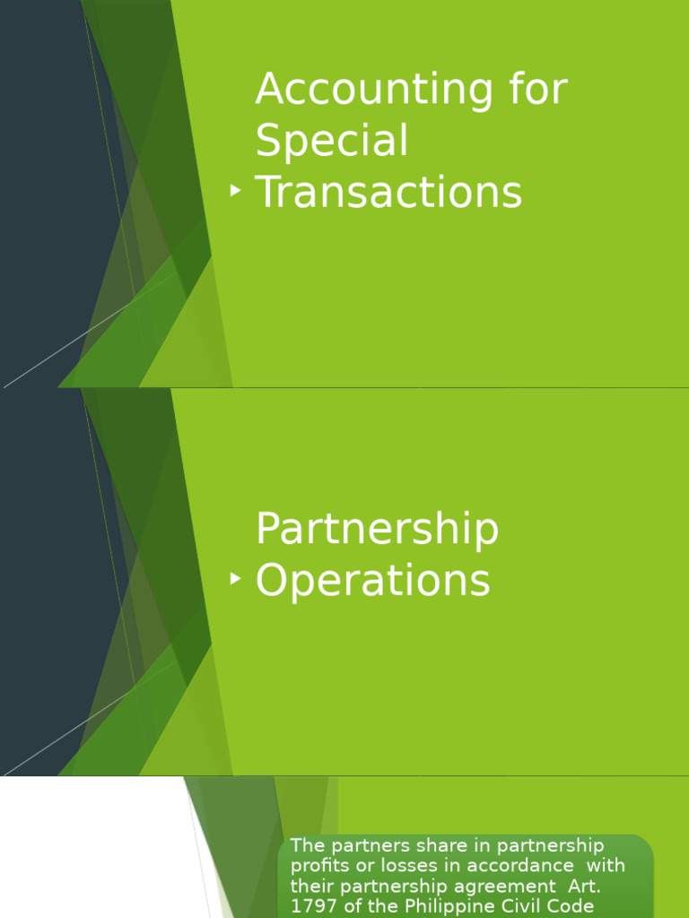 2 Partnership Operations | PDF | Partnership | Interest