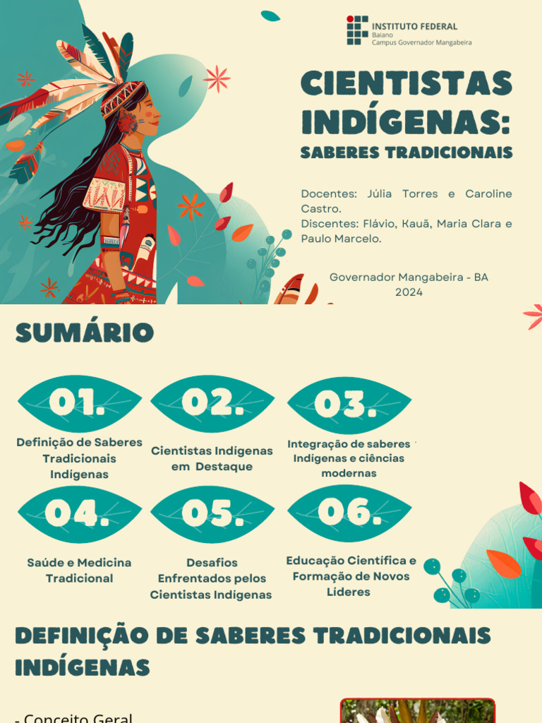 Saberes Tradicionais Indígenas e Ciência | PDF | Science | Povos indígenas