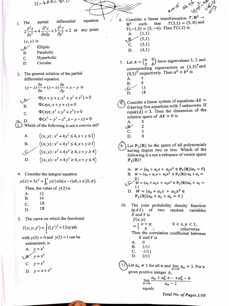 Math Question Paper | PDF