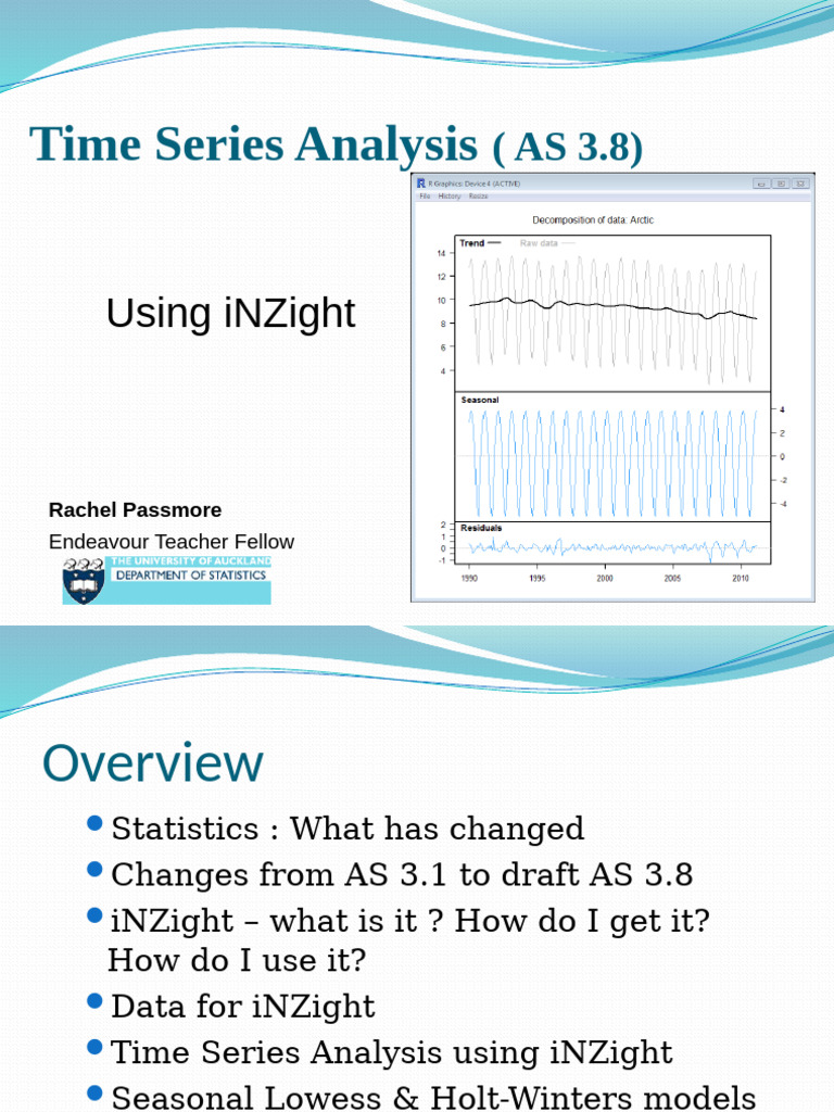 Time Series Analysis with iNZight Guide | PDF | Applied Mathematics ...