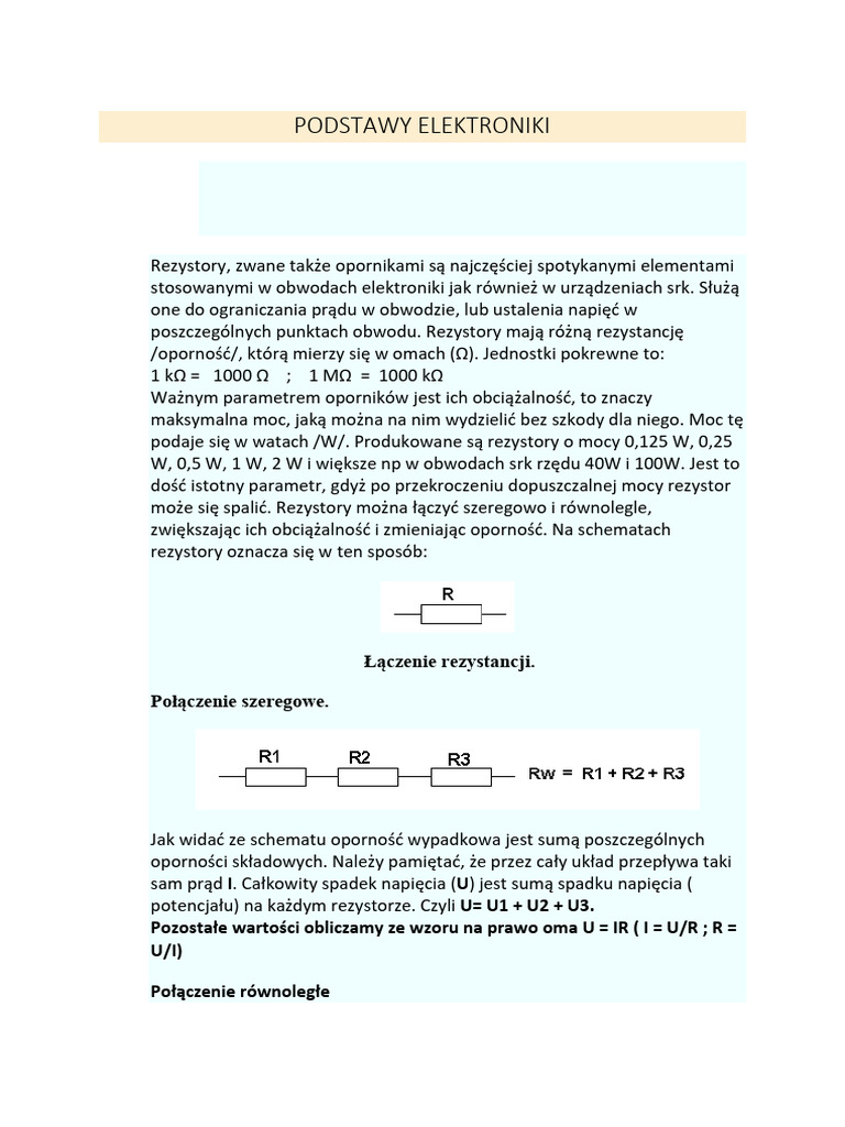 Podstawy Elektroniki Pdf