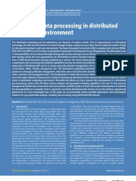 Geospatial Data Processing in Distributed Computing Environment