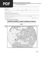 Teste de avaliação- contrastes ao desenvolvimento; obstáculos ao desenvolvimento; localização geográfica; climas; estruturas etárias 