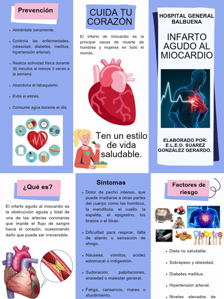 Infarto Agudo Al Miocardio | PDF | Infarto de miocardio | Enfermedades ...