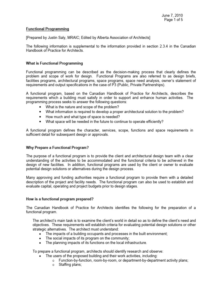 Understanding Functional Programming in Architecture | PDF ...
