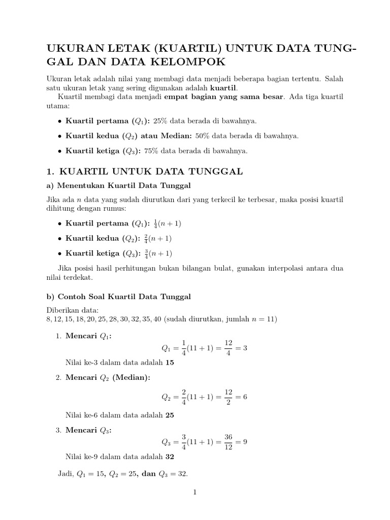 Ukuran Letak | PDF