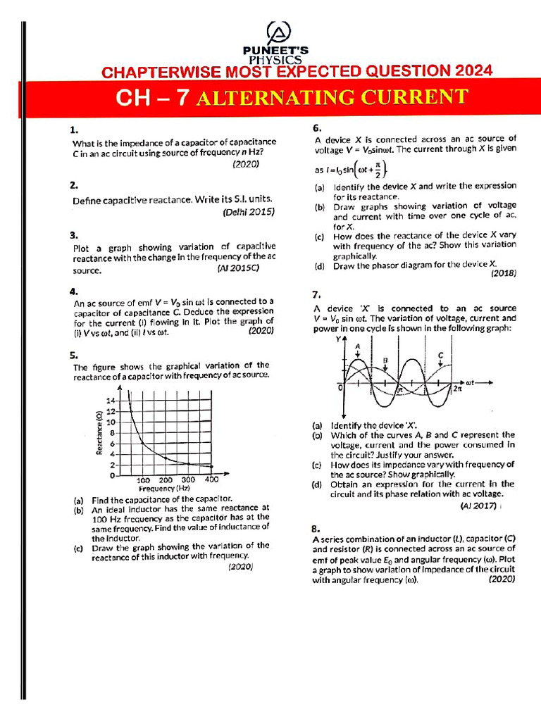 Most Expected Ques ch-7 | PDF